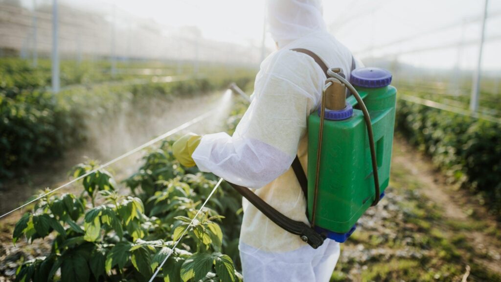 Safety Alert: Leave Area Immediately After Spraying Chemicals